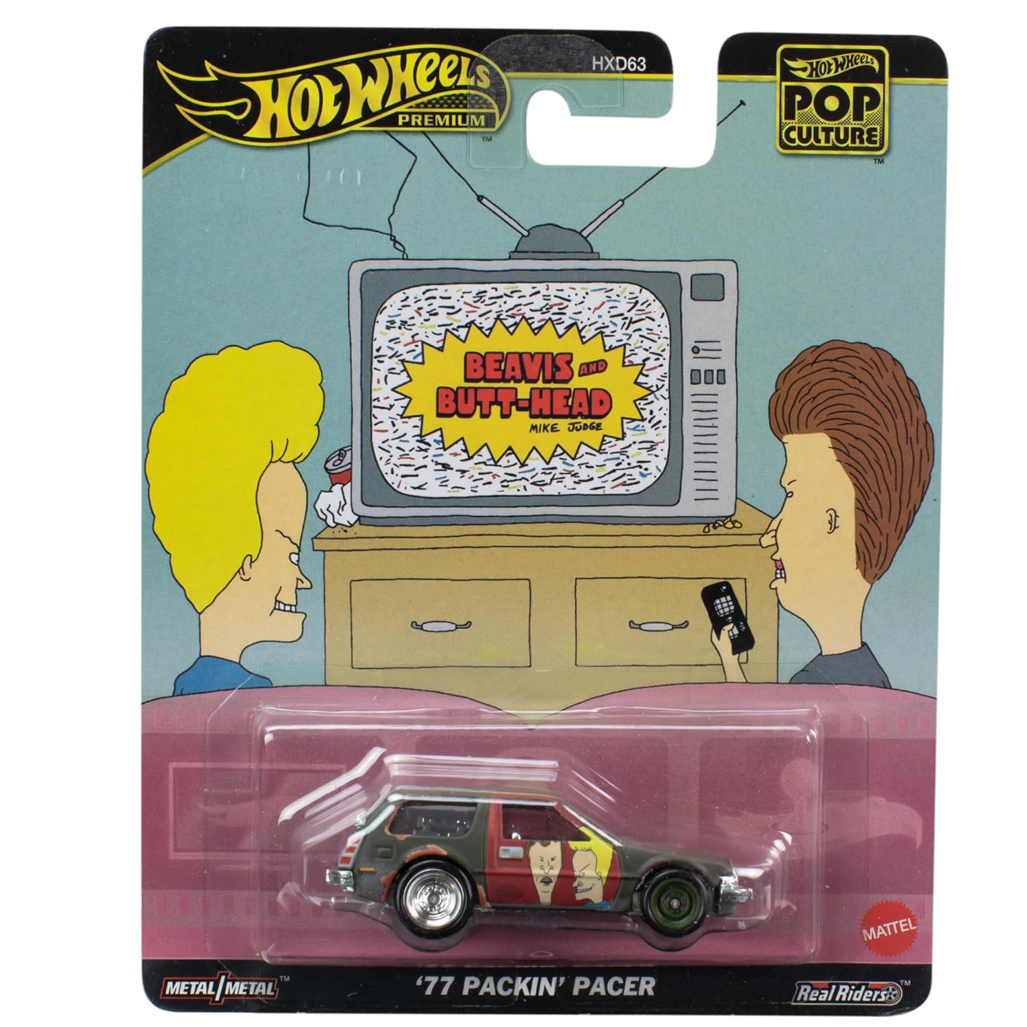 Hotwheels Premium 1:64 Scale '77 Packin' Pacer Pop culture 2024 MIX 3 HVJ43