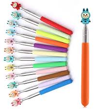 11288 Labubu Stick for Classroom: Extendable Telescopic Presentation Teacher Pointer Stick for Classroom Whiteboard Pointer