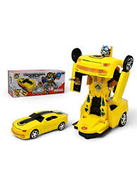2042A Toy Deform Robot Car for Kids, Go Action 2 in 1 Robot Car with LED Lights Random color’s